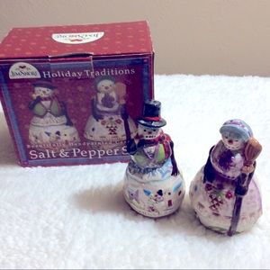 Jim Shore Snowmen Salt and Pepper Shakers